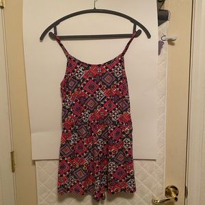 multi colored girls romper, diamond